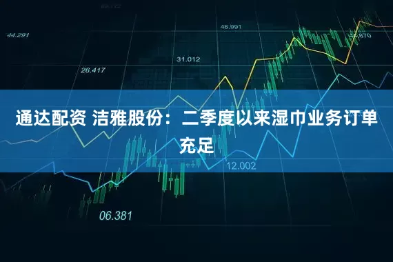 通达配资 洁雅股份：二季度以来湿巾业务订单充足